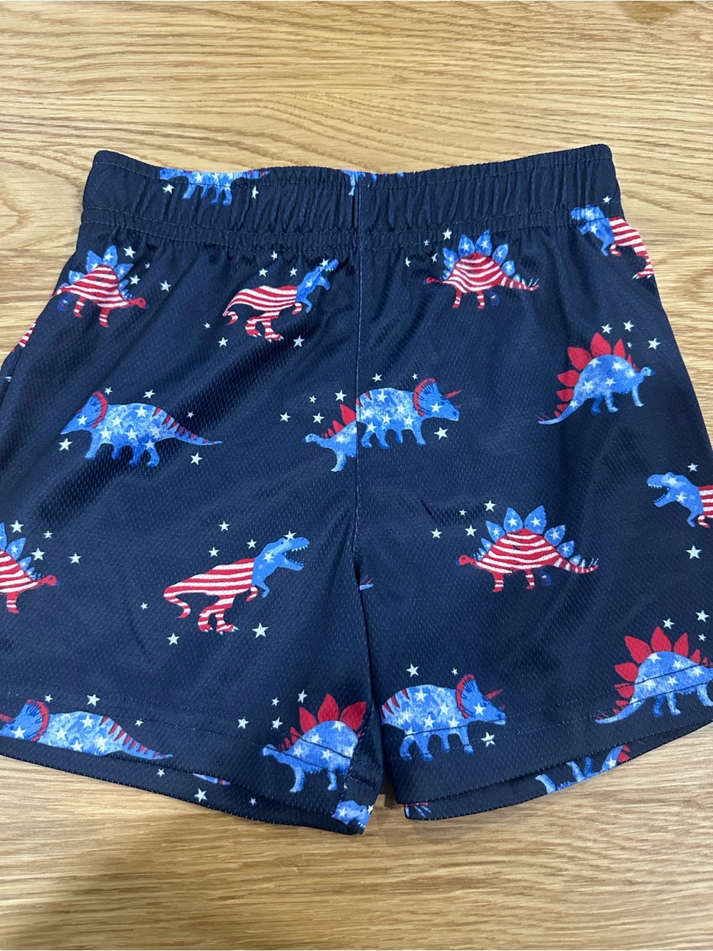 Patriotic Dino Kids' Shorts - Navy